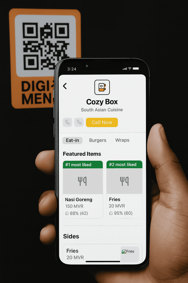 Customer View on Phone
